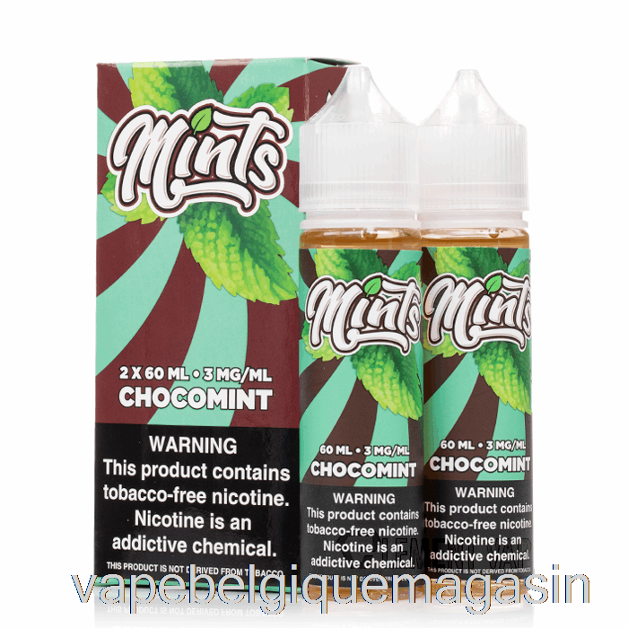 Vape Shop Bruxelles Chocomint - Menthes Vape Co - 120ml 3mg